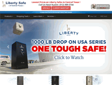 Tablet Screenshot of libertysafeaustin.com